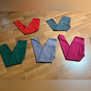 Beyond Yoga Spacedye High Waisted Leggings and Lululemon Align Crop Leggings